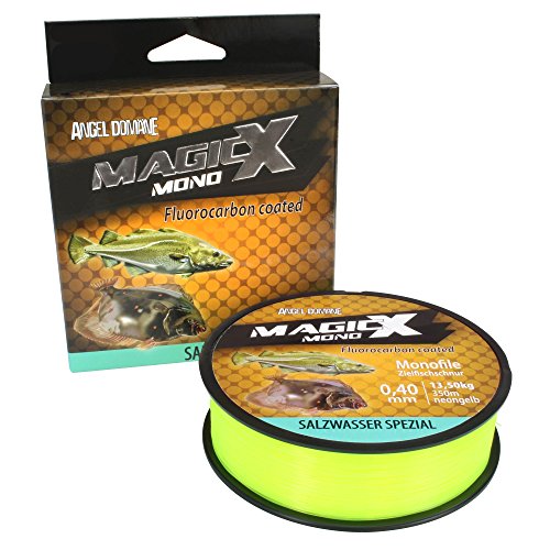 Angel Domäne Magic-X Mono Fluorocarbon Coated Salzwasser Spezial 350m 0,4 von Angel Domäne