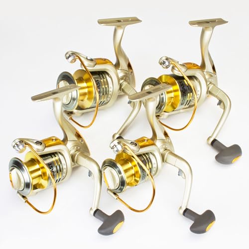 High Cast Rollen Sparset 4 Stück - Stationärrollen mit 6 Kugellagern und Aluminiumspule High Cast Rollen Sparset 4 Stück - Stationärrollen mit 6 Kugellagern und Aluminiumspule von Angel Domäne