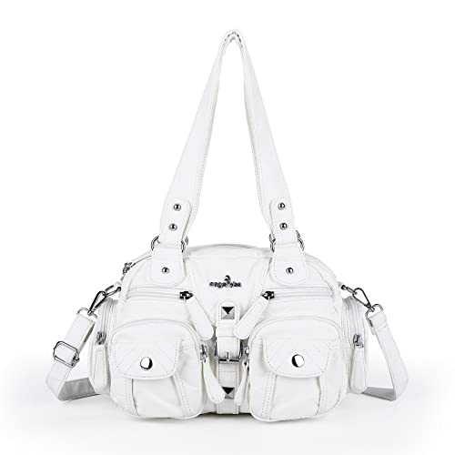 Angel Kiss Damen handtasche tasche damen Umhängetasche 2 hauptfächer Multifunktionale Rucksack Weiches PU Leder mit Reißver Schlusstaschen Elegante Damenumhängetasche für Büro Schule Einkauf Angel Kiss Damen handtasche tasche damen Umhängetasche 2 hauptfächer Multifunktionale Rucksack Weiches PU Leder mit Reißver Schlusstaschen Elegante Damenumhängetasche für Büro Schule Einkauf von Angel Kiss