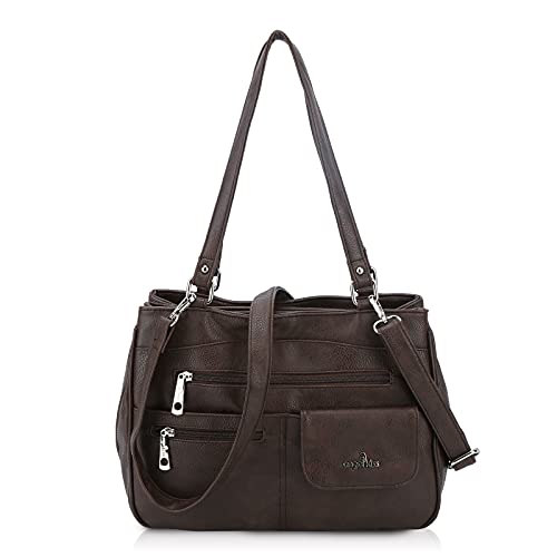 Angel Kiss Handtasche Damen Schultertasche Shopper Tasche Tragetasche Damen Groß Designer Elegant Ümhängetasche Henkeltasche Kaffee Angel Kiss Handtasche Damen Schultertasche Shopper Tasche Tragetasche Damen Groß Designer Elegant Ümhängetasche Henkeltasche Kaffee von Angel Kiss