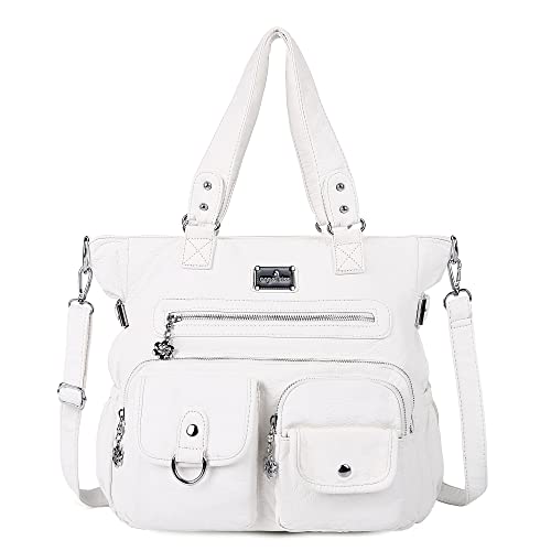 AngelKiss Handtasche Damen Schultertasche Multifunktionale Umhängetaschen Gewaschenes Veganes Leder Wasserdicht mit Reißver Schlusstaschen AngelKiss Handtasche Damen Schultertasche Multifunktionale Umhängetaschen Gewaschenes Veganes Leder Wasserdicht mit Reißver Schlusstaschen von Angel Kiss