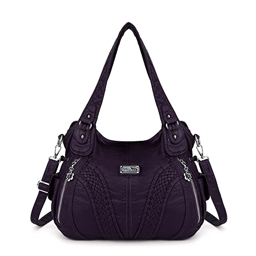 AngelKiss Handtasche Damen Schultertasche Multifunktionale Umhängetaschen Wasserdicht PU Veganes Leder mit Reißver Schlusstaschen AngelKiss Handtasche Damen Schultertasche Multifunktionale Umhängetaschen Wasserdicht PU Veganes Leder mit Reißver Schlusstaschen von Angel Kiss