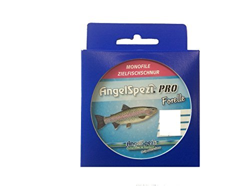 Angelspezi Forelle Schnur 0,20 mm Farbe Transparent - Angelschnur monofil Zielfischschnur von Angelspezi