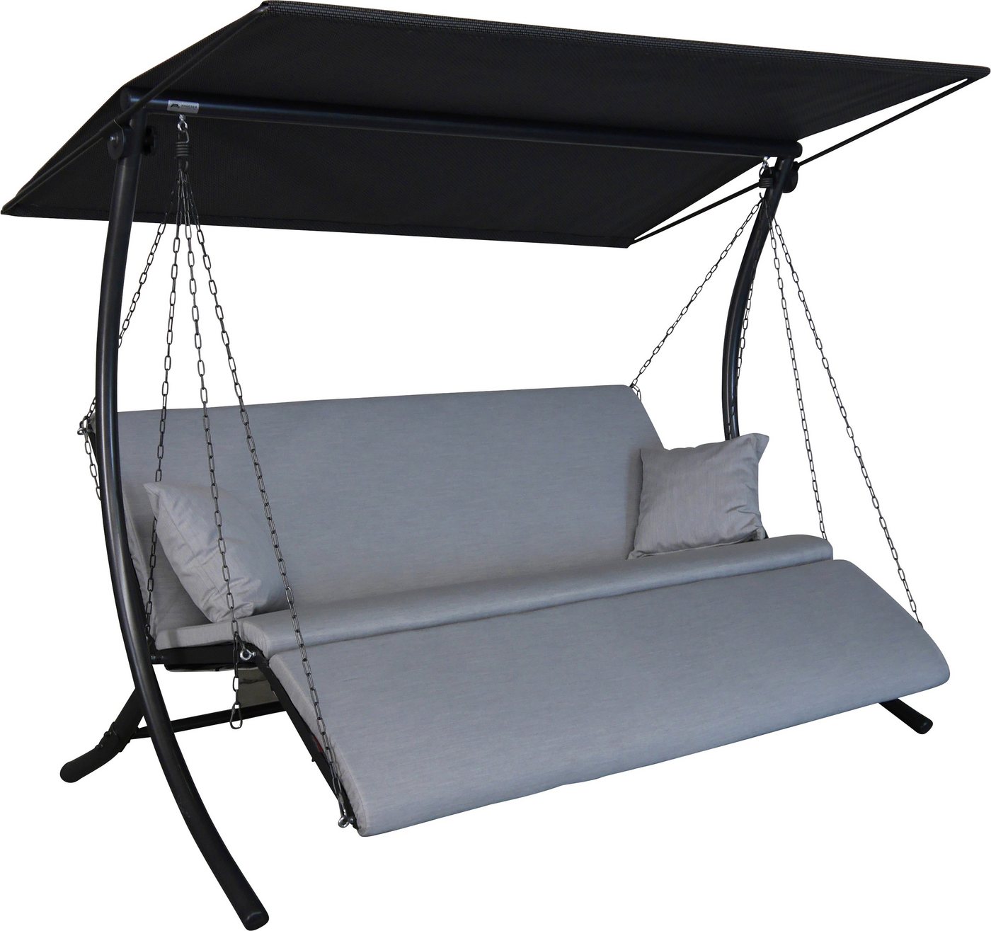 Angerer Freizeitmöbel Hollywoodschaukel Swing Zip granit, 3-Sitzer, Bettfunktion, wetterfest Angerer Freizeitmöbel Hollywoodschaukel Swing Zip granit, 3-Sitzer, Bettfunktion, wetterfest von Angerer Freizeitmöbel
