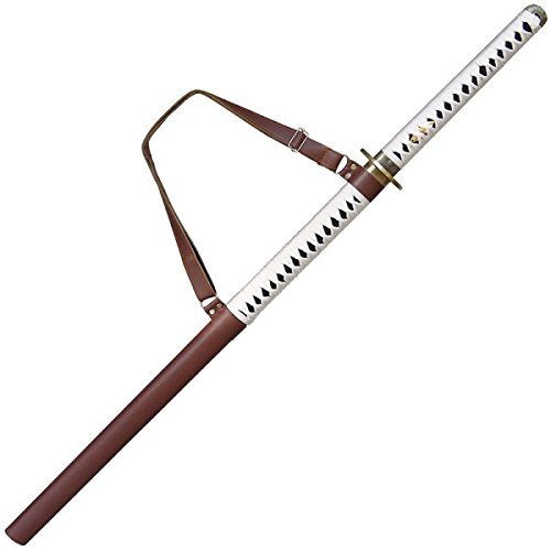 Anglo Arms Katana Samuraischwert Walking Dead mit Rückenhalter - Edelstahl Klinge, Schwarz mit Weißen Akzenten Anglo Arms Katana Samuraischwert Walking Dead mit Rückenhalter - Edelstahl Klinge, Schwarz mit Weißen Akzenten von Anglo Arms