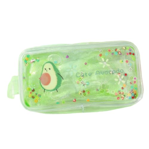 Angoily Langlebige Kosmetiktasche Aus PVC-Material mit Avocado-Print Modische Tragbare Reisetasche Make-up-Tasche für Damen Angoily Langlebige Kosmetiktasche Aus PVC-Material mit Avocado-Print Modische Tragbare Reisetasche Make-up-Tasche für Damen von Angoily