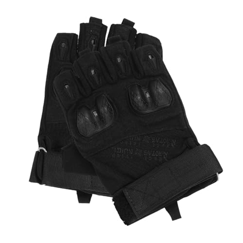 Angoily 1 Paar rutschfeste Handschuhe Fechthandschuhe Fingerlose Handschuhe Zum Gewichtheben Handwärmende Handschuhe Ruderhandschuhe Touchscreen-Handschuhe Schutzhandschuhe Black Polyester von Angoily