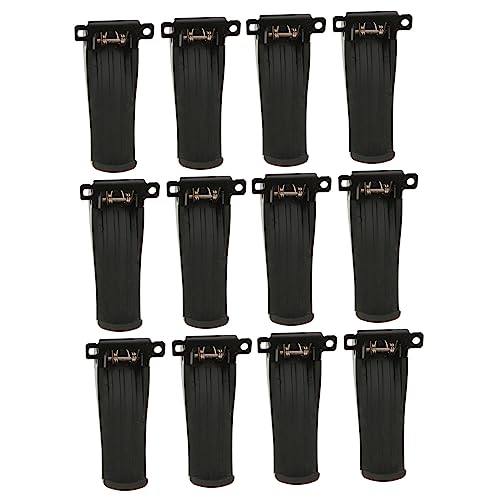 Angoily 3 Sätze Walkie-Talkie-Ordner Mehrzweckhalter Belt Clip Gürtelhalterungen Leinenhalter Rückenclips Aus Kunststoff Halterungen Für Gegensprechanlagen Plastik Black 12 Stück * 3 von Angoily