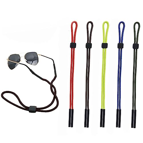 Angoily 5st Brillenband Brillenhalskette Ohrenkette Für Brillen Brillenkette Kordel Ohrbügelgriffe Brillenhalteschnur Brillenbänder Farbige Brillenschnur Lesebrille Ketten Ankerseil Sport von Angoily