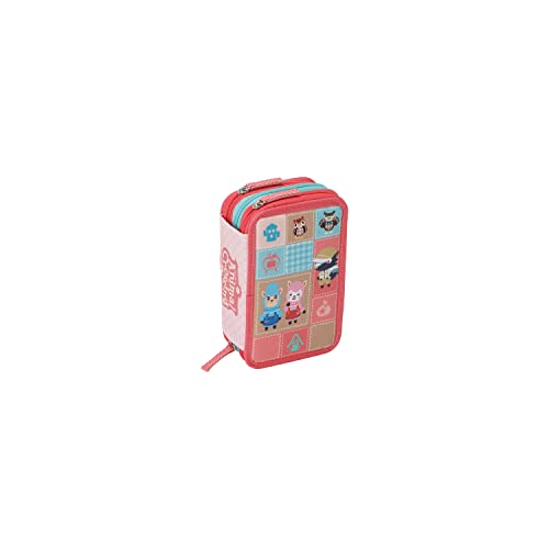 Animal Crossing Federmäppchen mit 3 Reißverschlüssen Stift Frixion, Rosa, Casual 68137 Animal Crossing Federmäppchen mit 3 Reißverschlüssen Stift Frixion, Rosa, Casual 68137 von Franco Cosimo Panini