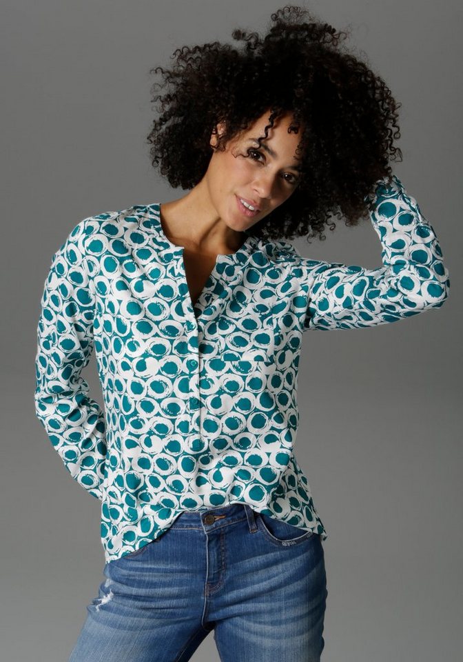 Aniston CASUAL Schlupfbluse mit krempelbaren Ärmeln Aniston CASUAL Schlupfbluse mit krempelbaren Ärmeln von Aniston CASUAL