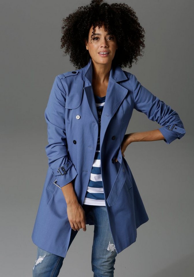 Aniston CASUAL Trenchcoat mit Gürtel zum Regulieren Aniston CASUAL Trenchcoat mit Gürtel zum Regulieren von Aniston CASUAL