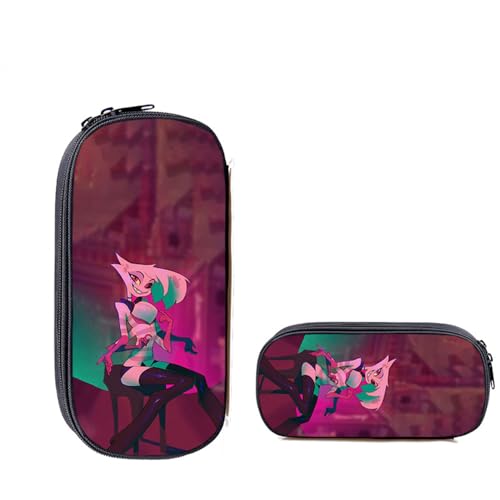 Anime Hazbin Hotel Federmäppchen Alastor Angel Dust Charlie Tasche Große Kapazität Cartoon Federmäppchen Schreibwaren Organizer Box für Mädchen Jungen Schule Studenten, Typ 12, 21.5*5.5*10cm Anime Hazbin Hotel Federmäppchen Alastor Angel Dust Charlie Tasche Große Kapazität Cartoon Federmäppchen Schreibwaren Organizer Box für Mädchen Jungen Schule Studenten, Typ 12, 21.5*5.5*10cm von Anjinguang