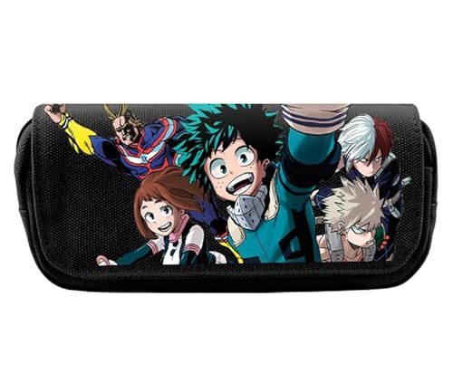 My Hero Academia Federmäppchen, Anime MHA, großes Federmäppchen mit doppeltem Reißverschluss, Segeltuch, für Kinder, Schule, Schreibwaren, Aufbewahrungstasche, Stiftebox für Studenten, Jungen, My Hero Academia Federmäppchen, Anime MHA, großes Federmäppchen mit doppeltem Reißverschluss, Segeltuch, für Kinder, Schule, Schreibwaren, Aufbewahrungstasche, Stiftebox für Studenten, Jungen, von Anjinguang