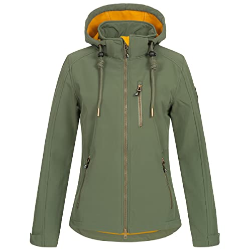 Damen Softshelljacke mit abnehmbarer Kapuze Übergangsjacke Windbreaker #ankerglutfreude Damen Softshelljacke mit abnehmbarer Kapuze Übergangsjacke Windbreaker #ankerglutfreude von Ankerglut