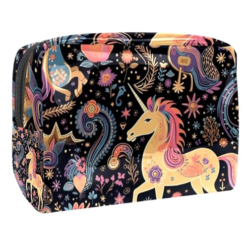 Kosmetiktasche mit Bulldoggen-Ankermotiv, tragbare Reise-Make-up-Tasche mit Reißverschluss, PVC-Kosmetiktasche, kleine Kulturbeutel, Organizer-Taschen, Mehrfarbig 14, Einheitsgröße von Anna Cowper