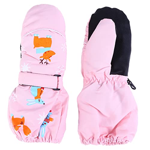 Anneome 1 Paar Skihandschuhe für Kinder Winterhandschuhe für Kinder wasserdichte Handschuhe für Kinder thermohandschuhe Kinder skihandschuhe Kinder Warme Handschuhe halten Rosa von Anneome