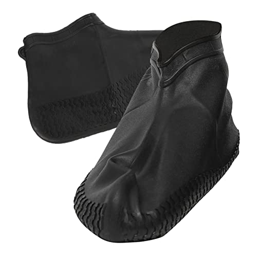 Anneome 1 Paar Wasserdichter Überschuh Aus Silikon Schuhe Decken rutschfeste Regenstiefel Schuhe Schutzhülle Nicht Schuhüberzüge Überschuhe Regenstiefel Faltbare Überschuhe Kieselgel Black von Anneome