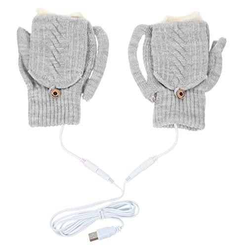 Anneome 1 Set Beheizte Handschuhe Winter Heizhandschuhe Thermohandschuhe Zum Reiten Warme Handschuhe Fingerlose Handschuhe Für Frauen Beheizte Toasthandschuhe USB Wärmehandschuhe von Anneome