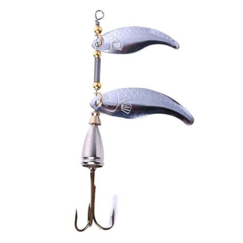 Anneome 1 Stück Angelköder bionische Köder Metall Schüttelköder Trolling-Köder robuster Köder zum Angeln im Süßwassersee Farbe: Silber Anneome 1 Stück Angelköder bionische Köder Metall Schüttelköder Trolling-Köder robuster Köder zum Angeln im Süßwassersee Farbe: Silber von Anneome