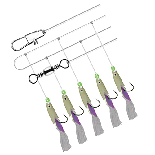 Anneome 2 Saiten Angelhaken Aus Kohlenstoffstahl Salzwasserköder Salzwasser-Angelhaken Angelgerät-kit Jointed Swimbaits Forelle Angeln Mit Künstlichen Ködern Angelköder Salzwasser-jigs von Anneome