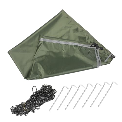 Anneome Camping Vorzelt 210d Oxford Tarp Uv Schutz Zeltplane Wasserdichtes Sonnenschutz Für Camping Picknick Und Outdoor Aktivitäten Meter Militärgrün Ohne Camping Sonnensegel von Anneome