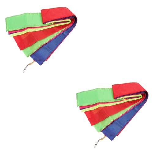 Anneome 2St Drachenschwanz Fliegender drachenschmuck Drachenverzierung Lenkdrachen Drachen Zubehör Kite Flugerfahrung Drachenschwänze Streamer schwimmende Drachenschwänze Chemiefasertuch von Anneome