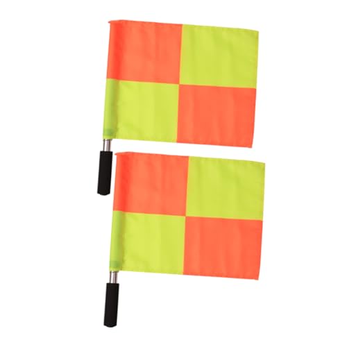 Anneome 2St Fußball-Grenzflagge Schiedsrichter schwenkt Fahne Sportflaggen-Schiedsrichter Feldfahnen Umfrage-Flagge fußball zubehör fußballzubehör Fußballkarten Fußballausrüstung Polyester von Anneome