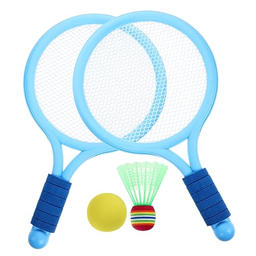 Anneome 2pcs Tennisschläger Spielzeug Cartoon Style Lacquet Lustige Outdoor -aktivitäten Spielzeug -fitnessgeräte Für Kinder Spielen (blau) von Anneome