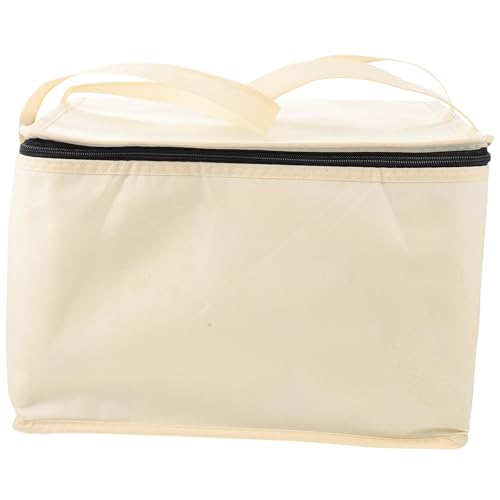 Anneome 2st Kuchen Isolierbeutel Wärmebeutel Für Lebensmittel Isolierte Versandtasche Auto Kühler Große Pizzatüte -liefertasche Kühltaschen Kuchenverpackungsbeutel Beige Stoff von Anneome