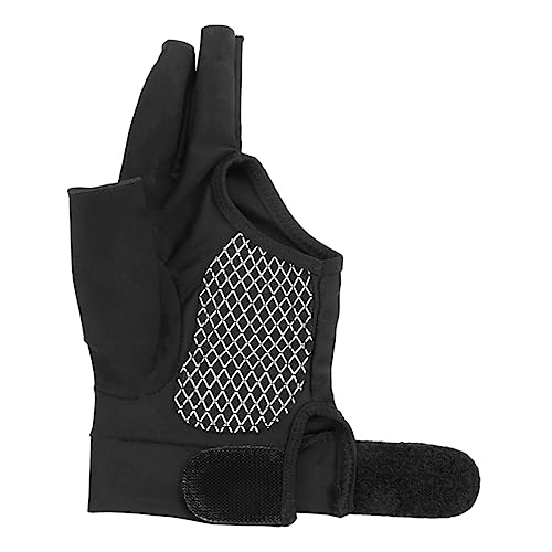 Anneome 3 Handschuh für Billardqueues Billard handschuh Wrist Support Billardhandschuhe rechte Hand Poolhandschuhe Billard Linke Hand Trainingshandschuhe für Männer Snooker-Handschuh von Anneome