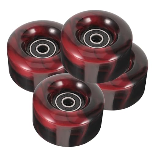 Anneome 4 Stück Rad für Skateboard schickes Rad Rollschuh-Zubehör Straßen-Skateboard-Rad Ersatz-Longboard-Rad Roller Skate Skates skaterrolller Rollschuhversorgung Skateboard-Zubehör Pu von Anneome