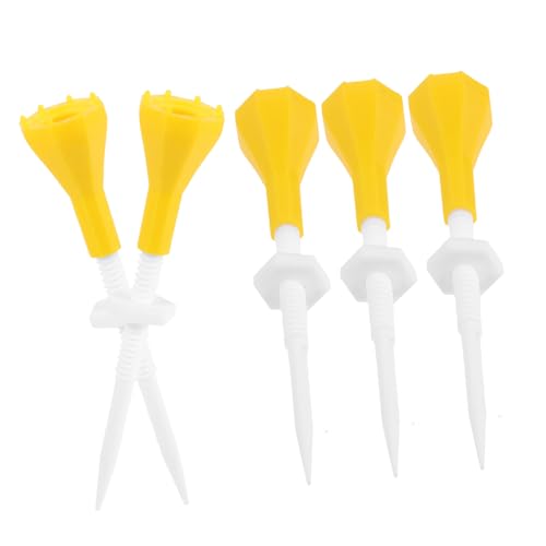 Anneome 5st Driving Range Golfabschläge Golf-übungsmatten-t-Shirts Golf-tees Schloss Professionelles Golf-Tee Golf-Tee-pegs Golfzubehör Golf-tees Üben Golfhalter Yellow Plastik von Anneome