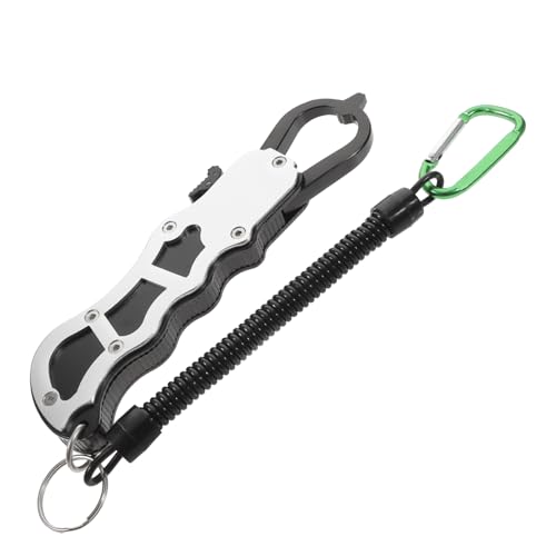 Anneome Fisch Kontrollgerät Ringzange Fischgreifer. Professioneller Fischgreifer Kleiner Fischgreifer Lanyard Fischhalter Praktische Angelzange Ringwerkzeug Aluminiumlegierung Black von Anneome