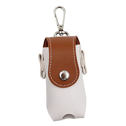 Anneome Golftasche Golfball-pu-Tasche Tasche Für Golfbälle Golfhalter Golf Veranstalter Outdoor-zubehör Tragbarer Golfballhalter Tasche Zum Golfen Elastischer Golfschutz Light Brown von Anneome