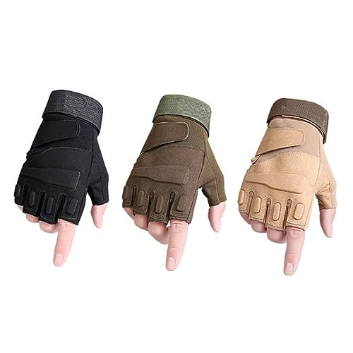 Anneome Halbfinger Fahrradhandschuhe thermohandschuhe Thermal Gloves Gloves Sport Handschuhe stoßfester, atmungsaktiver Fahrradhandschuh Modehandschuhe Black von Anneome