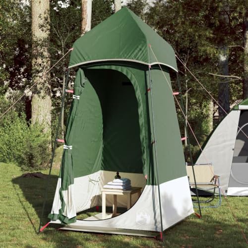 Annlera Sichtschutzzelt Grün Camping Toilettenzelt Duschzelt Umkleidezelt Multifunktional Mobile Outdoor WC Zelt für Camping & Beach 121x121x225 cm von Annlera