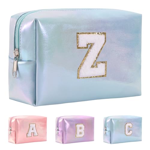 Anntry A-Z personalisierter Anfangsbuchstaben-Make-up-Taschen-Organizer,wasserdichte Kosmetiktasche aus PU-Leder, tragbare Reise-Kulturtasche, Mädchen, Frauen,Freundin, Mutter Anntry A-Z personalisierter Anfangsbuchstaben-Make-up-Taschen-Organizer,wasserdichte Kosmetiktasche aus PU-Leder, tragbare Reise-Kulturtasche, Mädchen, Frauen,Freundin, Mutter von Anntry