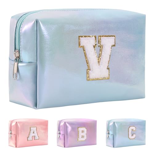 Anntry A-Z personalisierter Anfangsbuchstaben-Make-up-Taschen-Organizer,wasserdichte Kosmetiktasche aus PU-Leder, tragbare Reise-Kulturtasche, Mädchen, Frauen,Freundin, Mutter Anntry A-Z personalisierter Anfangsbuchstaben-Make-up-Taschen-Organizer,wasserdichte Kosmetiktasche aus PU-Leder, tragbare Reise-Kulturtasche, Mädchen, Frauen,Freundin, Mutter von Anntry