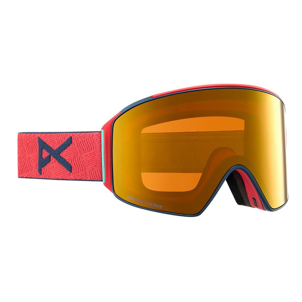 Anon M4 Cylindrical Ski Goggles Rot Perceive Sunny Bronze/CAT3 - Perceive Cloudy Burst/cat1 von Anon