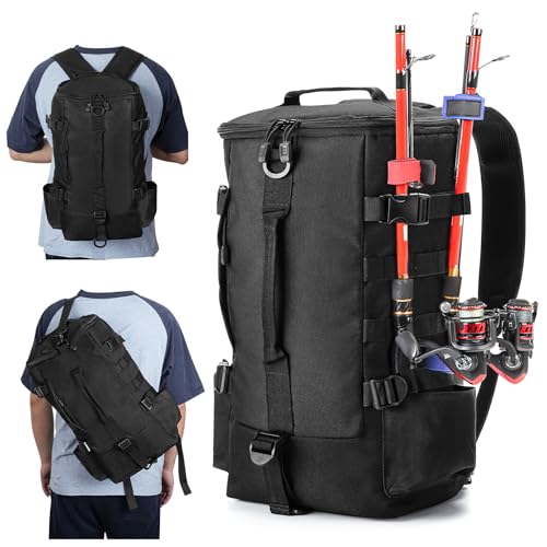 Anpress Angeltaschen Angelgerät Aufbewahrungstasche, Umhängetasche Angelausrüstung,Rutenaufbewahrung, Werkzeugtasche zum Angeln Wandern Jagen Camping Anpress Angeltaschen Angelgerät Aufbewahrungstasche, Umhängetasche Angelausrüstung,Rutenaufbewahrung, Werkzeugtasche zum Angeln Wandern Jagen Camping von Anpress