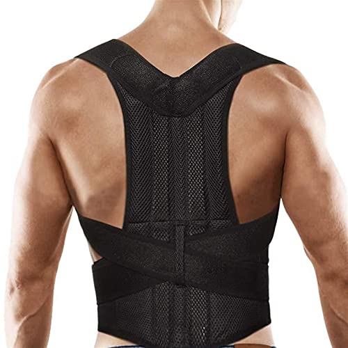 Rückenbandage, Haltungskorrektur, Wirbelsäulenstütze für Damen und Herren, Lendenschulter-Stützgürtel zur Unterstützung des oberen und unteren Rückens, Hüftgurt zur Linderung von Schmerzen, Korrektor von AnraM