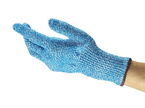 Ansell Hyflex 74-500 Sicherheitsarbeitshandschuhe Mechanischer Schutz, Größe 8 (M), Blau (12 Paar) von Ansell