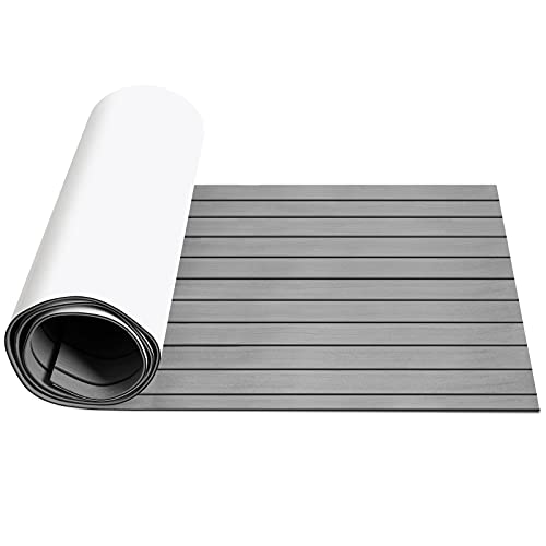 Ansobea 240x60cm Eva Schaum Boot Bodenbelag Matte, Deck Bodenbelag Matte, Selbstklebend Deckteppich Meeresboden, Nicht -Skateboard, für Boot, Boden, Surfen, Yachten (Grau) Ansobea 240x60cm Eva Schaum Boot Bodenbelag Matte, Deck Bodenbelag Matte, Selbstklebend Deckteppich Meeresboden, Nicht -Skateboard, für Boot, Boden, Surfen, Yachten (Grau) von Ansobea