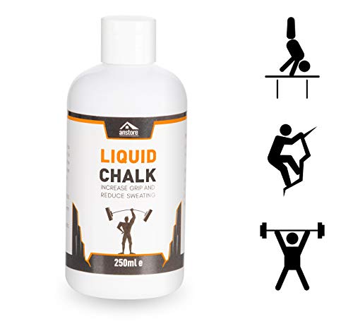 Anstore Liquid Chalk 250ml Flüssigkreide für maximalen Grip beim Sport -zum Bouldern Klettern Turnen von Anstore