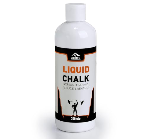 Anstore Liquid Chalk 300ml,Flüssigkreide,Liquid Chalk Gym für Gym&Sports,Turnen,Klettern,für Schwitzige hände,1 Flasche von Anstore