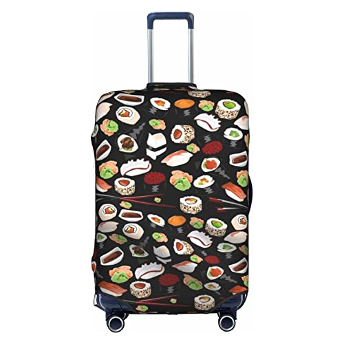 Anticsao Japanische Sushi-Kofferhülle, staubdicht, Reisekoffer, Gepäckschutz, Gepäckkoffer, Zubehör, Urlaub, weiß, xl von Anticsao