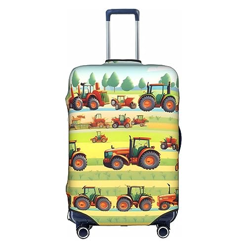 Anticsao Reisekoffer, Motiv: Traktor Farming, Unisex, elastisch, 45,7 - 53,3 cm, weiß, M Anticsao Reisekoffer, Motiv: Traktor Farming, Unisex, elastisch, 45,7 - 53,3 cm, weiß, M von Anticsao