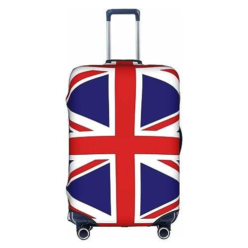 Trolley-Koffer-Schutzhülle mit UK-Flagge, kratzfest, 45,7 - 81,3 cm, geeignet für Reisen, Geschäftsreisen, weiß, M Trolley-Koffer-Schutzhülle mit UK-Flagge, kratzfest, 45,7 - 81,3 cm, geeignet für Reisen, Geschäftsreisen, weiß, M von Anticsao