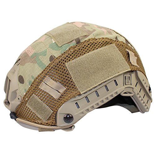 Antilog Helmüberzug 1pc 2 Colors Game Hunting Paintball Combat Camouflage Helmüberzug für Fast Helmet(CP-Tarnung) von Antilog